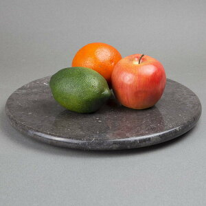 Creative Home 木炭色天然大理石 (直徑30.5公分) 圓盤/蛋糕盤/ 起司盤/ 點心盤