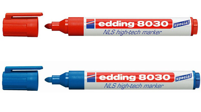 艾迪Edding 8030 低腐蝕低鹵素耐腐蝕 NLS核工業航空高科技記號筆