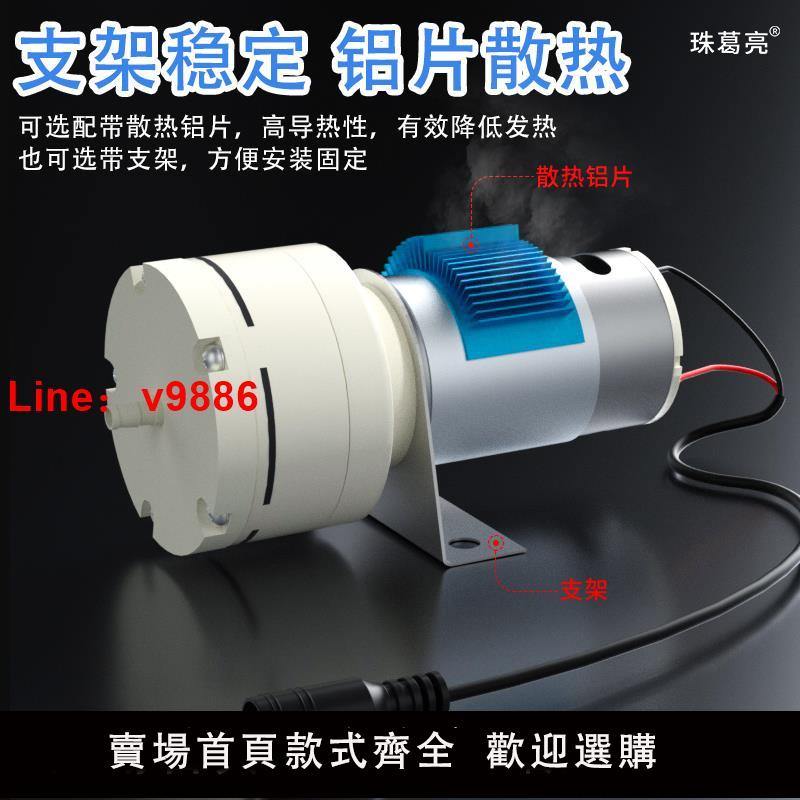 【臺灣公司 可開發票】微型直流氣泵真空泵 電動吸奶器配件 12V24V氣泵555電機沖養泵