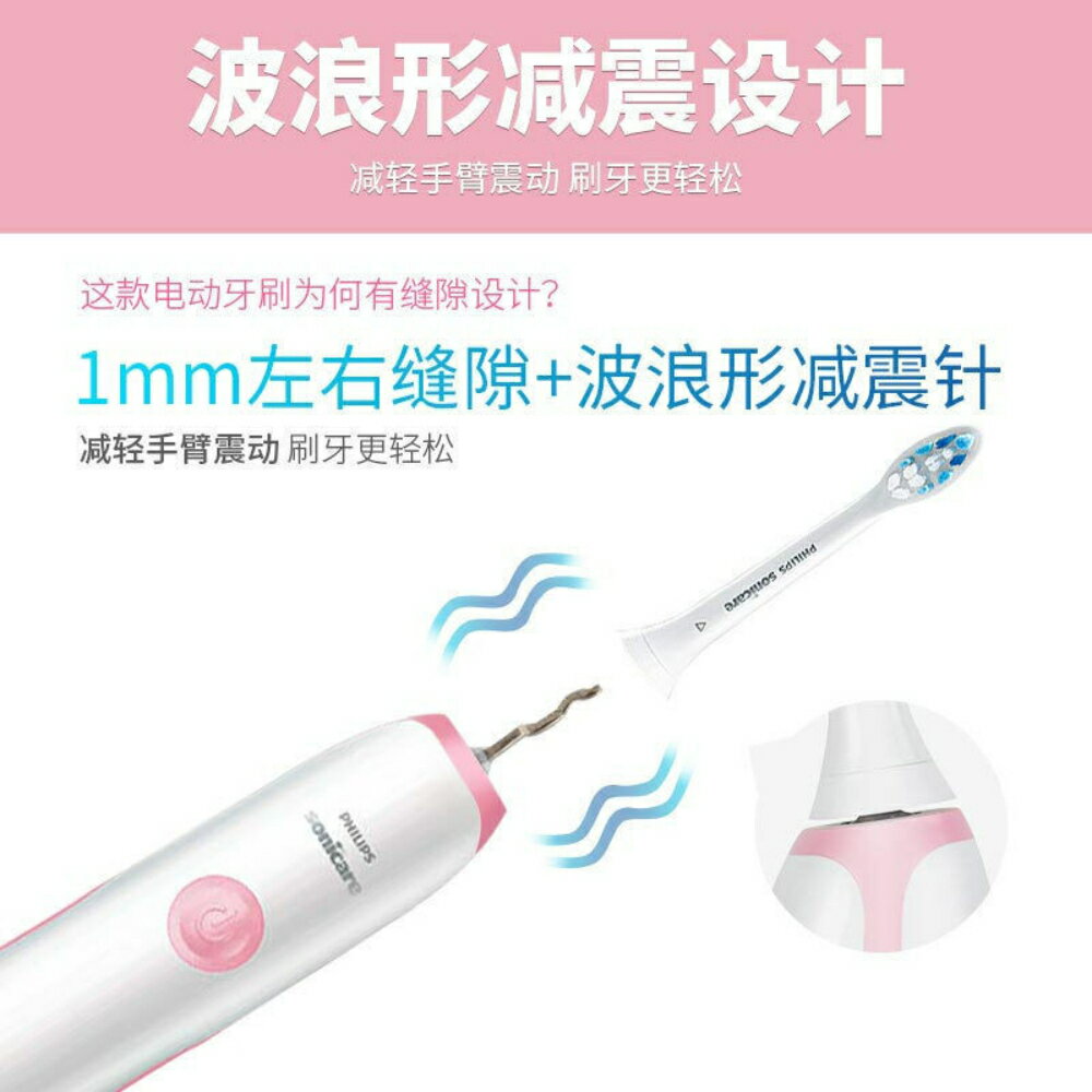 PHILIPS 飛利浦 聲波電動牙刷 Sonicare 音波電動牙刷 入門人氣款 小胖丁 HX3216 HX3226 HX3734 7