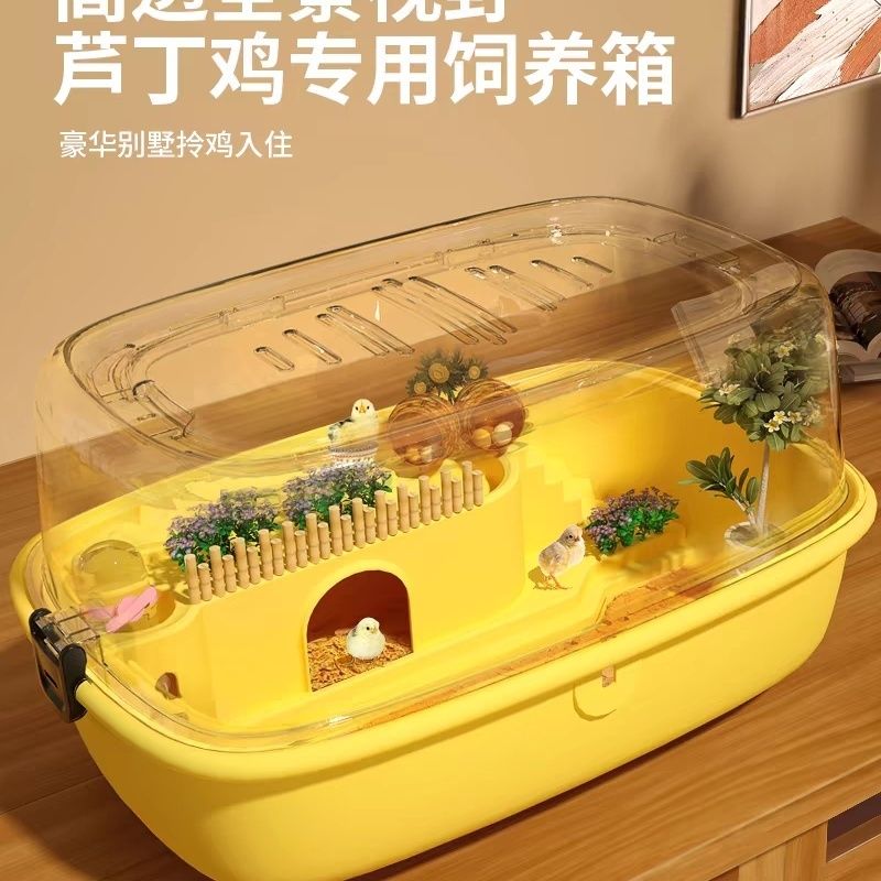 免運 豪華蘆丁雞飼養箱全套小鴨子幼雞恆溫寵物箱鳥籠鵪鶉養殖專用籠 可開立發票