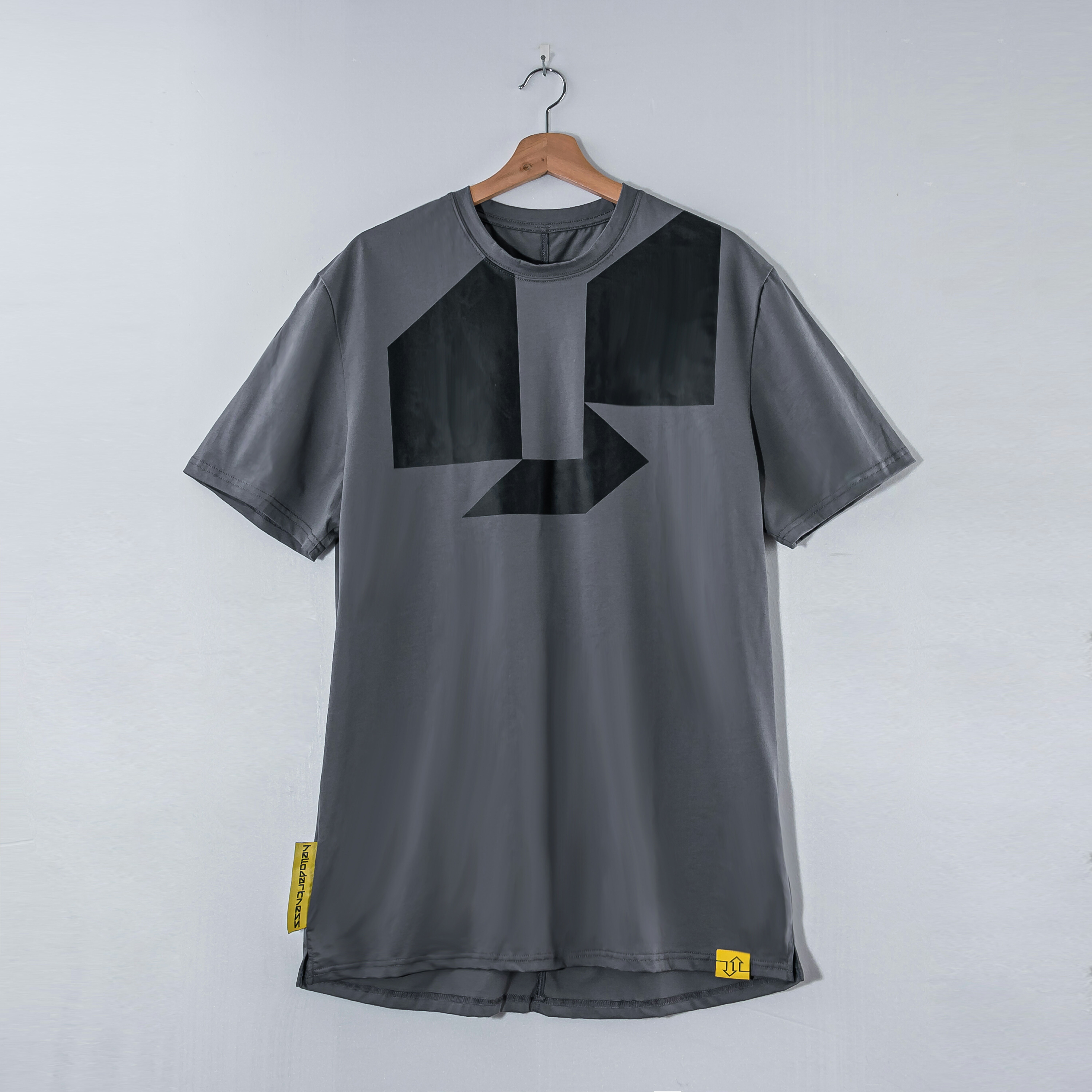 hellodarkness 100% Cotton 精梳棉 短袖 潮Ｔ 寬鬆版 灰色