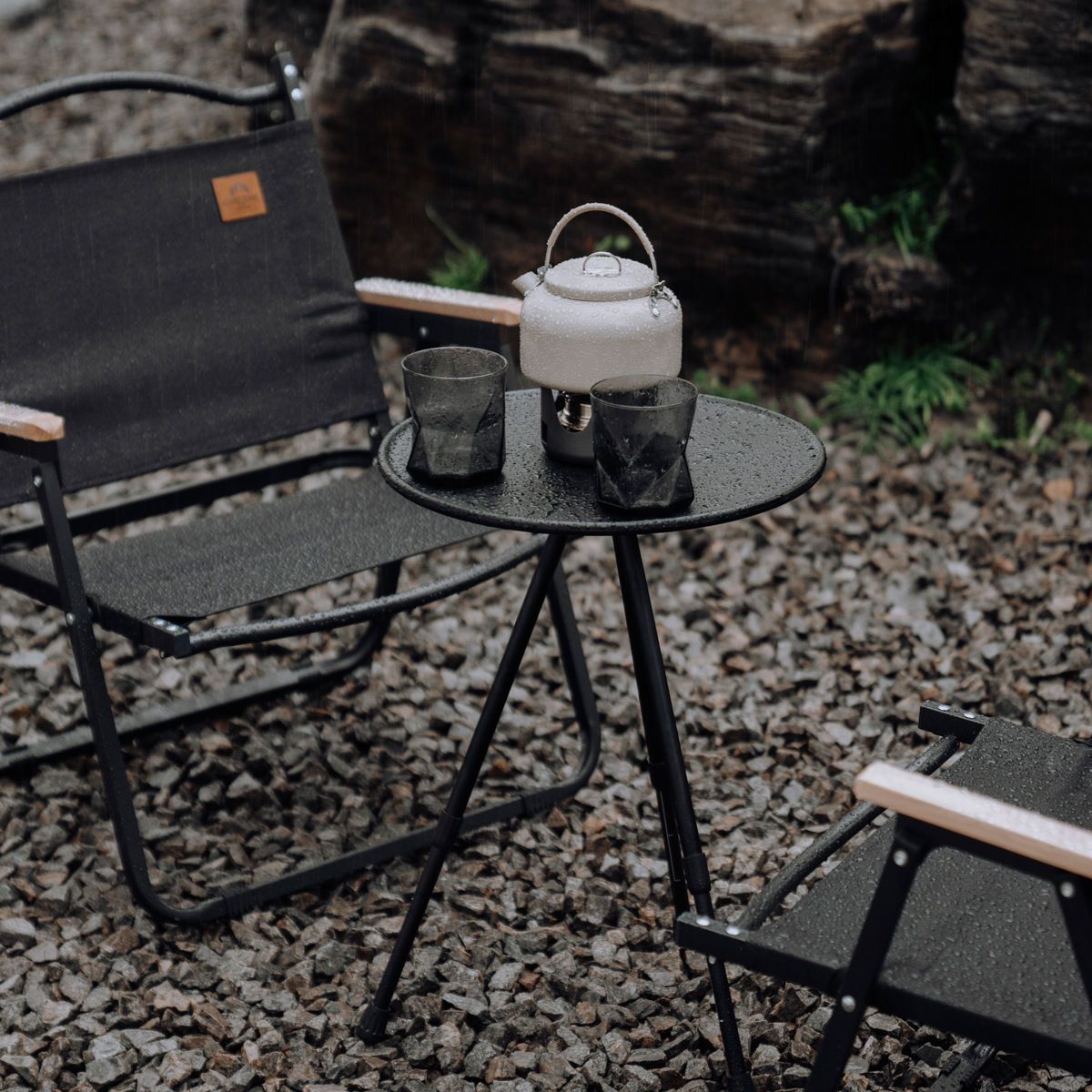 戶外鋁合金折疊小圓桌便攜式可升降桌子野營露營自駕游裝備用品