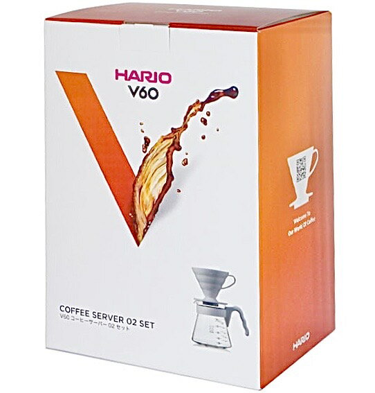 【晨光】日本 HARIO V60 灰白手沖咖啡壺組 700ml 1-4杯(143234)【現貨】