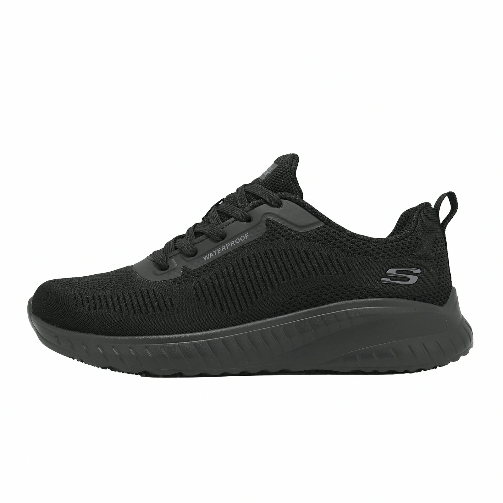 Skechers 工作鞋 Squad Chaos SR 女鞋 黑 灰 抗油 止滑 瞬穿科技 108247BLK