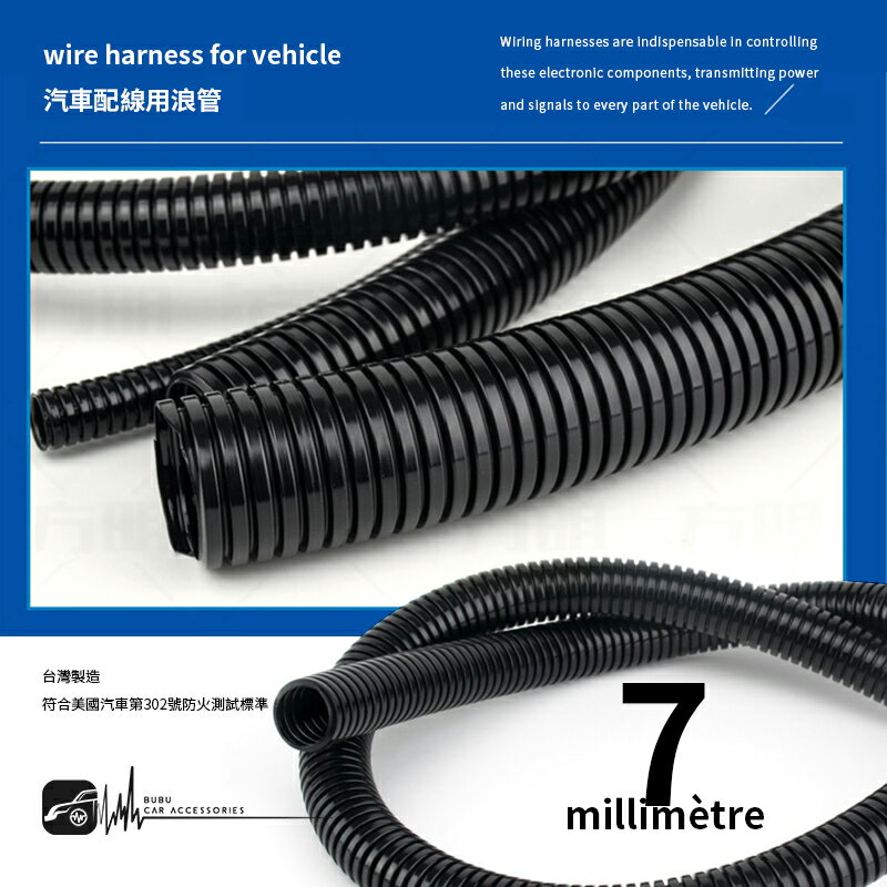 DY76【浪管 1米】檢驗合格 台灣製造 未剖式浪管 蛇管 電線整理 電線保護管 PP浪管 保護電線管
