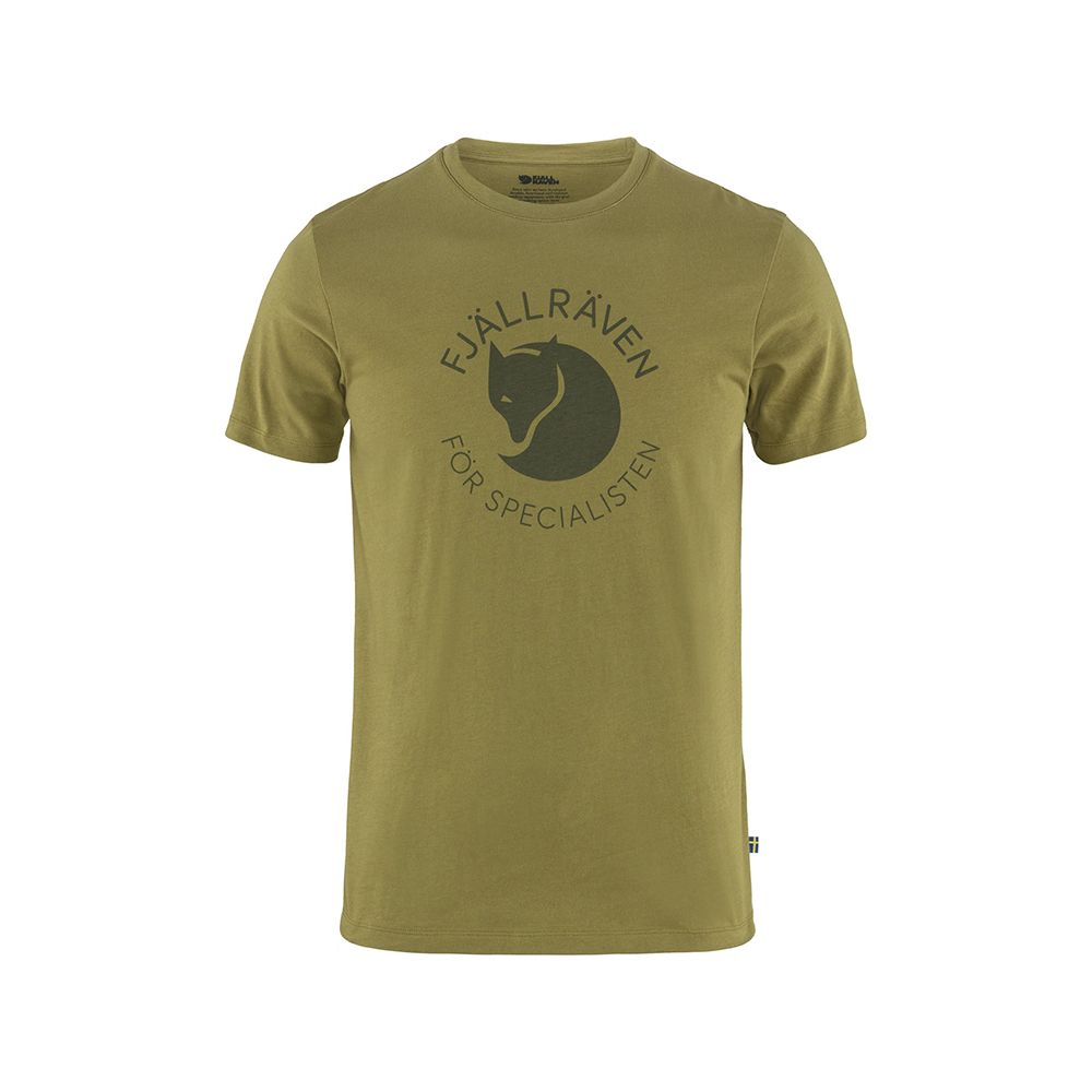 ├登山樂┤瑞典Fjallraven Fox T-shirt 混紡有機棉T恤 男 # FR87052-624 苔蘚綠