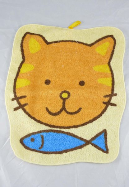 【震撼精品百貨】日本泰迪熊 造型方巾/手帕 貓&魚 震撼日式精品百貨