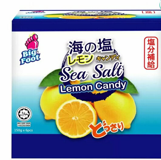 [COSCO代購4] D121207 BigFoot 海鹽檸檬糖 150 公克x6包