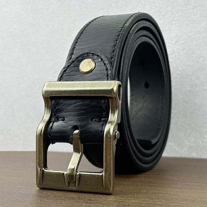 皮帶真皮腰帶-牛皮加厚復古手工男配件4色74jq39【米蘭精品】【獨家進口】