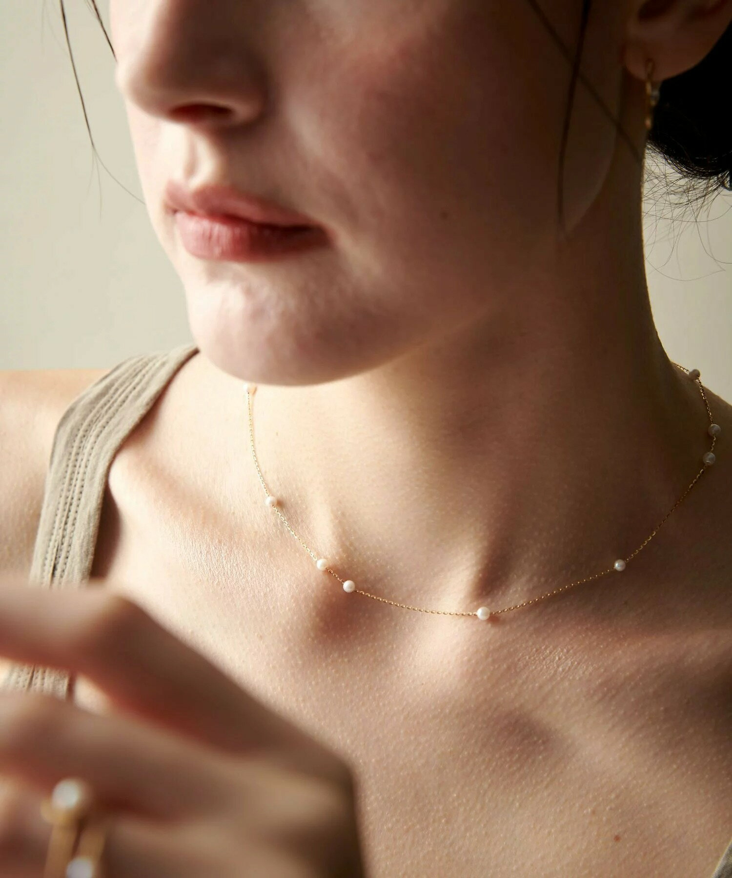 [bijoux] ete K18YG 珍珠排列項鍊 | 項鍊  送禮 情人節 [Rakuten Fashion]