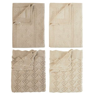 丹麥BIBS Knitted Blanket 針織棉毯(Wavy/Pointelle)多色可選|四季毯|透氣毯