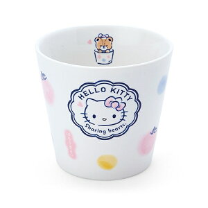 【震撼精品百貨】Hello Kitty 凱蒂貓~日本SANRIO三麗鷗 KITTY 陶瓷茶杯 200ml (彩色點點款)*60127