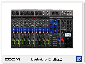 預訂~ ZOOM Livetrak L-12 混音座 錄音 效果器 現場表演 樂隊排練 Podcast L12 (公司貨)【跨店APP下單最高20%點數回饋】