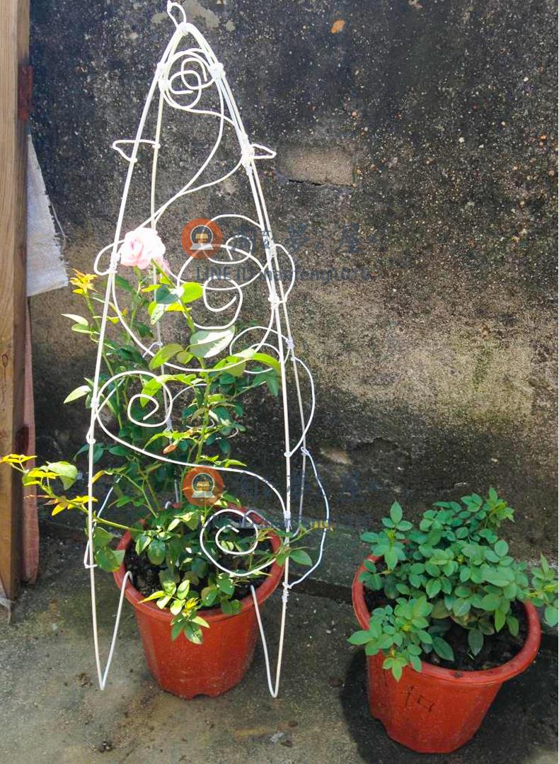 鐵絲鐵線園藝制作植物攀爬 花支架爬藤類造型花架【淘夢屋】