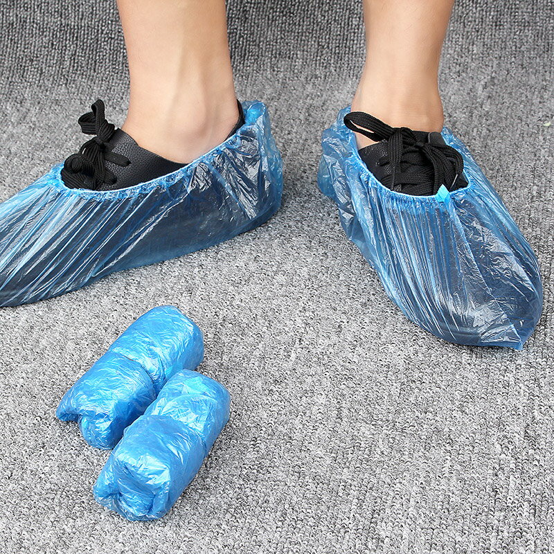 一次性鞋套加厚塑料室內鞋套防水雨天腳套一次性室內防塵家用鞋套