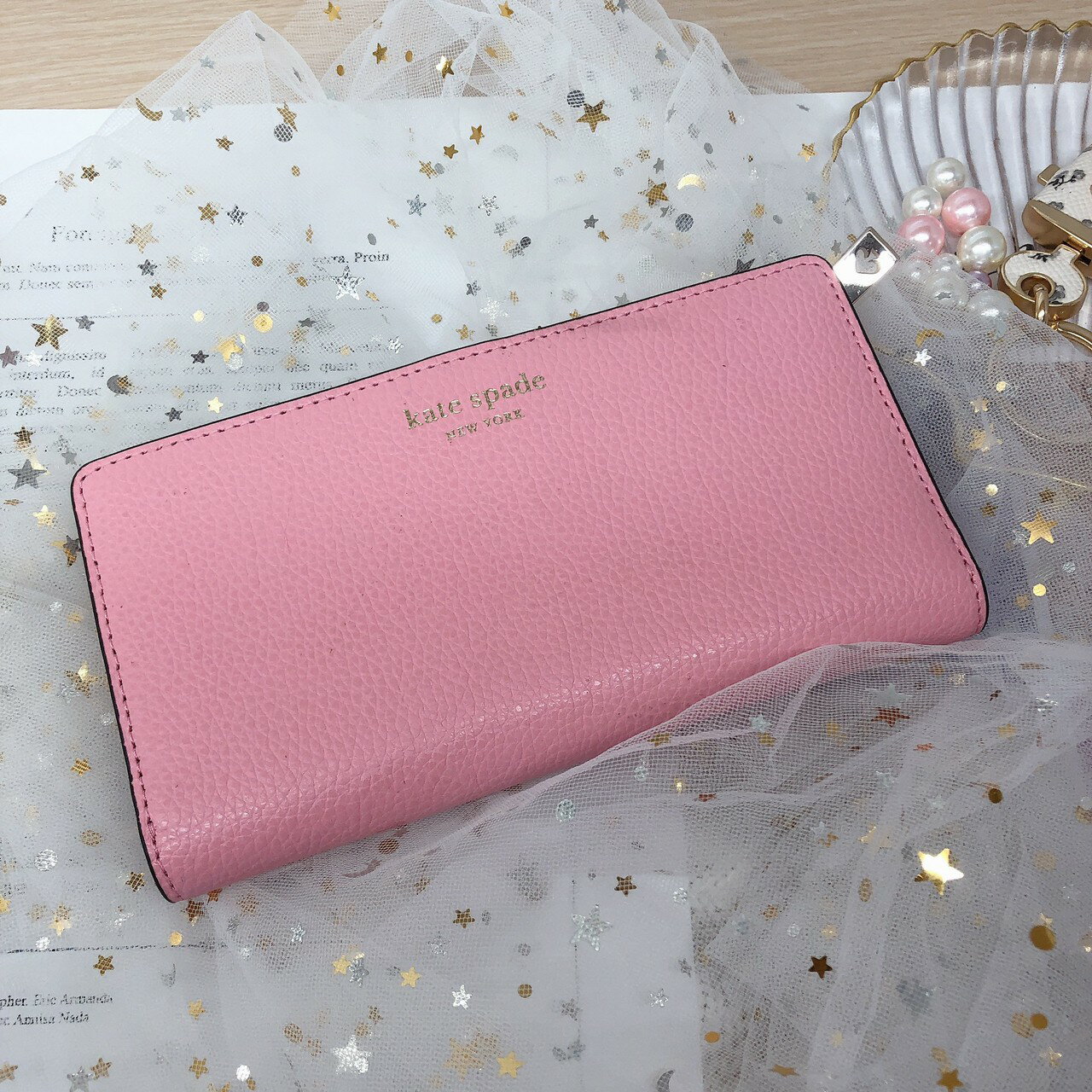 美國代購  台灣現貨 ksp 荔枝牛皮兩折中夾【送禮精選★APP下單點數4倍送】