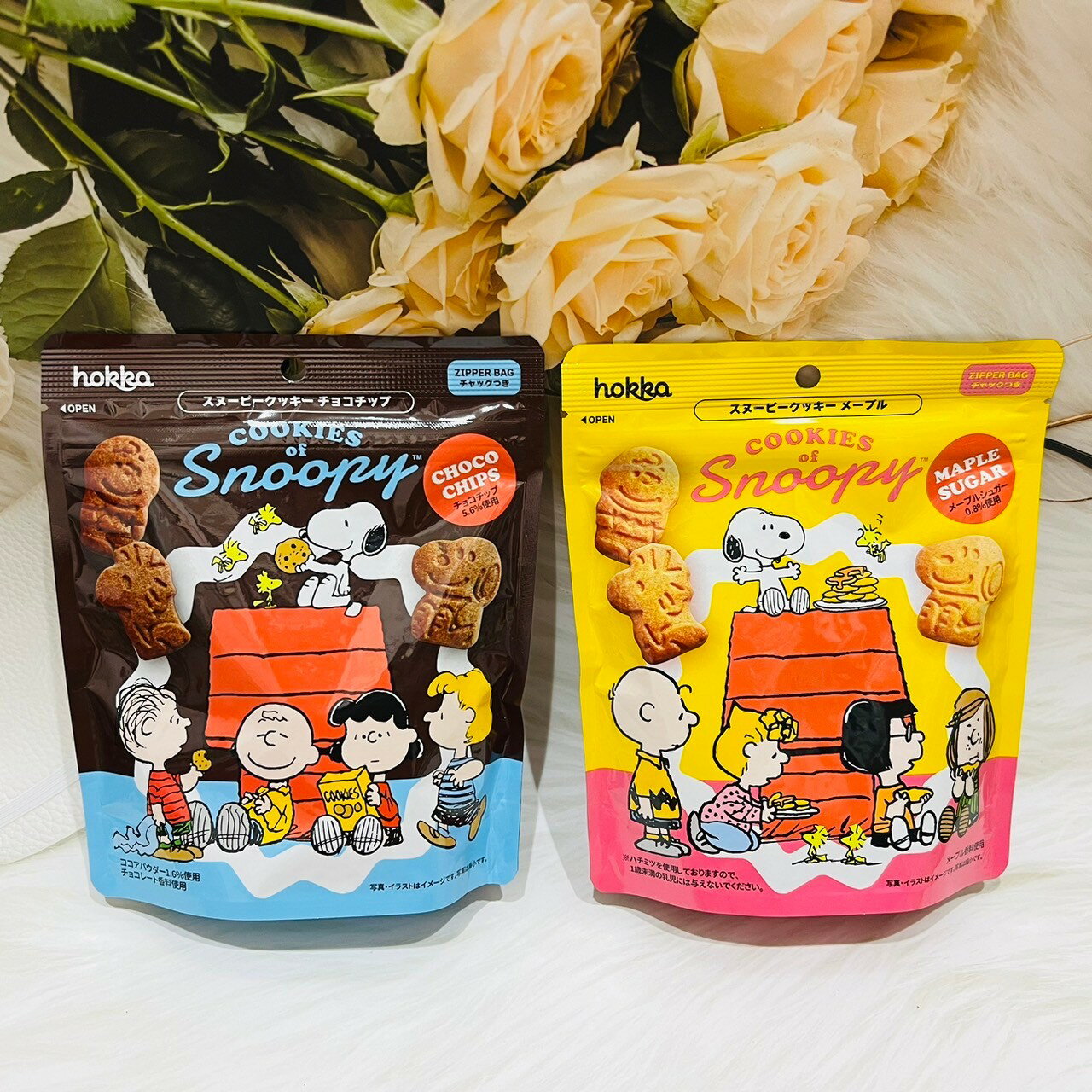日本 HOKKA 北陸 史努比造型餅乾 可可風味/楓糖風味 55g SNOOPY 造型餅乾 兩款風味供選