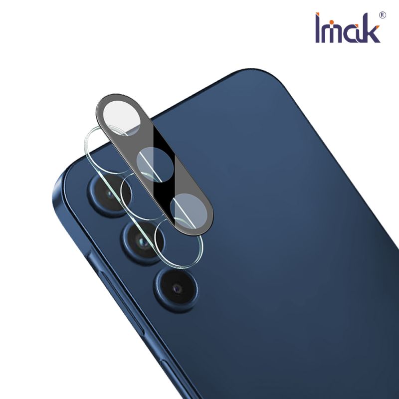 Imak 艾美克 SAMSUNG 三星 Galaxy A15 5G 鏡頭玻璃貼(一體式)(曜黑版) 奈米吸附 鏡頭貼 鏡頭保護貼 鏡頭膜