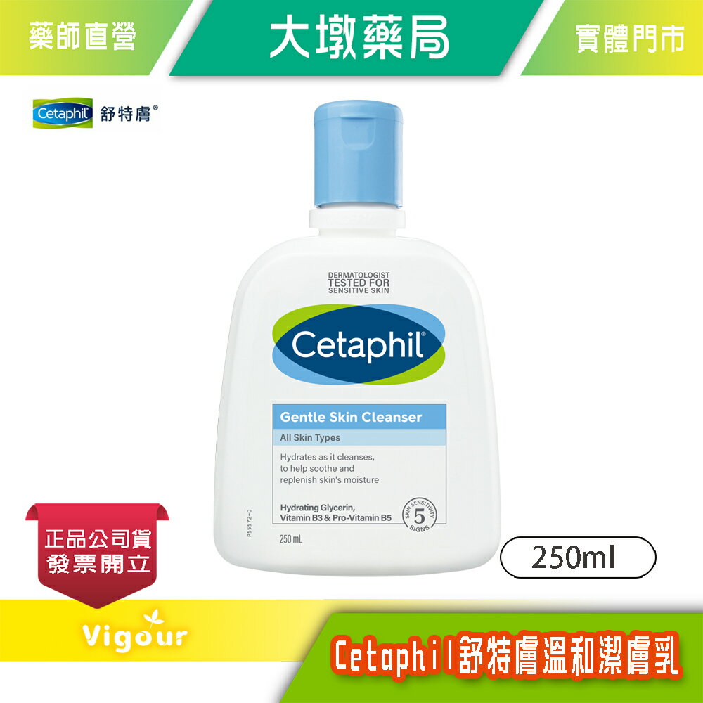 Cetaphil 舒特膚 溫和潔膚乳 250ml/瓶 臺灣公司貨》大墩藥局