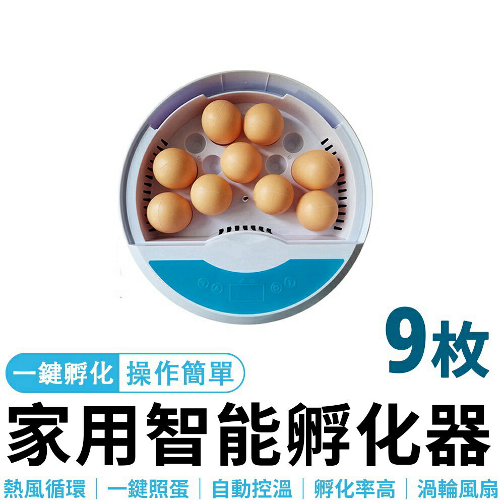 孵蛋機 9枚蛋 孵化機 孵蛋器 110V半自動雞蛋孵化器 迷你雞蛋孵化機 鳥蛋鸡鸭家禽半自動孵蛋機 雞蛋孵化箱