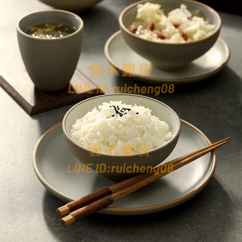 碗米飯碗陶瓷碗沙拉碗 燒烤店餐廳小碗餐具套裝家用【雲木雜貨】