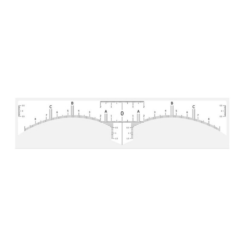 1 Roll 50pcs Disposable Eyebrow Ruler Sticker Adhesive貼紙