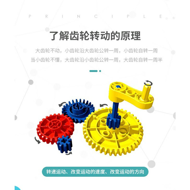 費樂大顆粒機械齒輪積木百變工程科技拼裝益智科教玩具3男女孩6歲積木兒童寶益智玩具 3