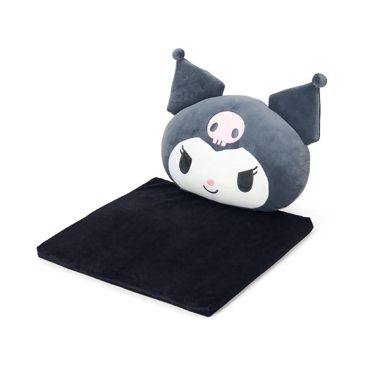 【震撼精品百貨】酷洛米 Kuromi~日本SANRIO三麗鷗 酷洛米絨毛造型連體坐墊-大頭款*54840