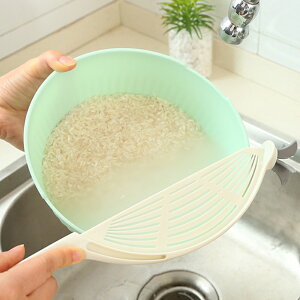 淘米神器洗米勺洗米篩廚房用品家用大全不傷手瀝水器淘米刷淘米棒