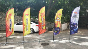 2.8米刀旗 定制刀形沙灘旗 2.8 meters customized beach flags