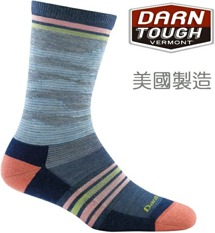 Darn Tough 羊毛襪/美麗諾羊毛 女款 DARNTOUGH Waves 1693 DEN單寧藍