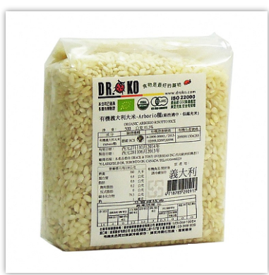 DR.OKO有機義大利大米-Arborio種(黏性適中) 淨重:500g±