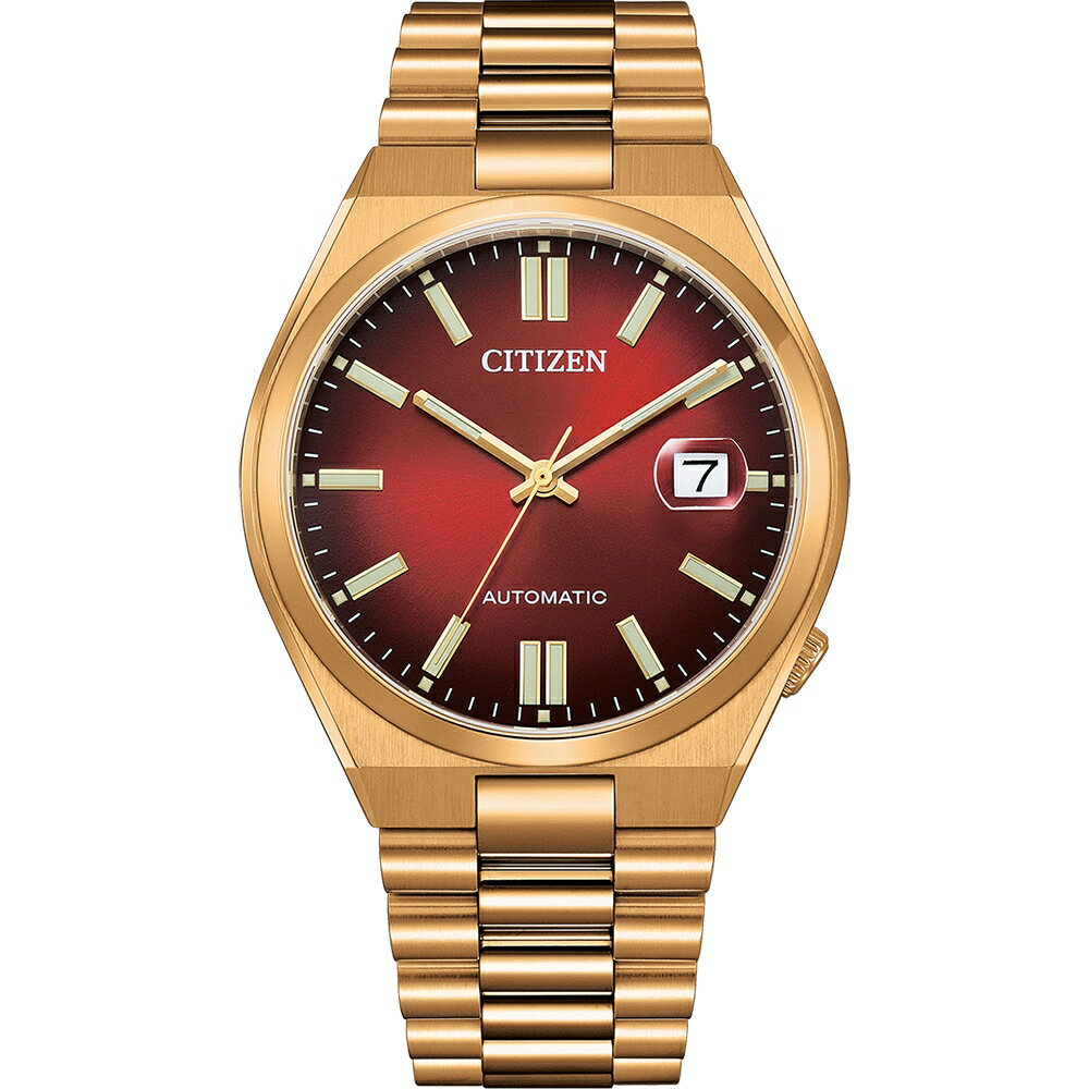 送禮首選★CITIZEN 星辰 情人節推薦金亮撞色機械錶NJ0153-82X 附提袋【全館滿額折價★APP下單點數4倍送】線上購買享 實體門市同步服務