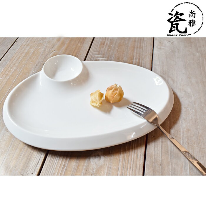 餃子盤多用調料碟陶瓷碟點心盤飯盤創意西餐盤涼菜盤家用旦形盤子