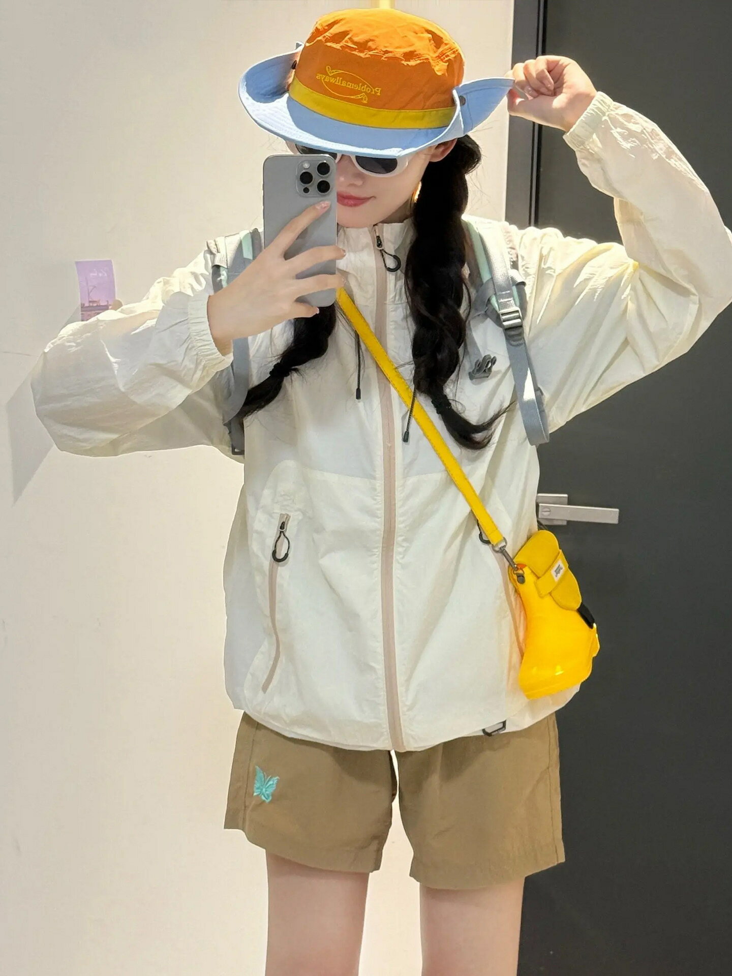 白玉冷白皮戶外山系2026新款原紗防曬衣女UPF涼感連帽巨好看外套 2