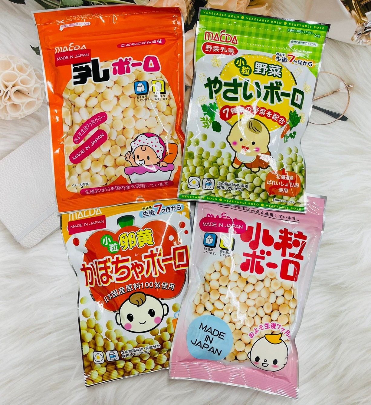 日本 MACDA 大阪前田製菓 寶寶蛋酥 小粒蛋酥 乳球蛋酥 野菜蛋酥 南瓜蛋酥 七個月後可食用｜全店$299 全家取貨免運｜滿額折500｜APP下單最高賺19%點數⚡