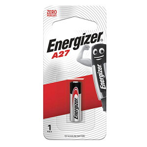【Energizer 勁量】A27汽車搖控器電池 1入 吊卡裝(12V鹼性電池)