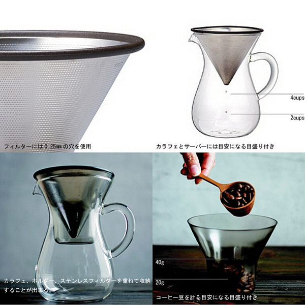 KINTO 金屬濾網 手沖咖啡壼 兩人份 2CUPS 773450代購