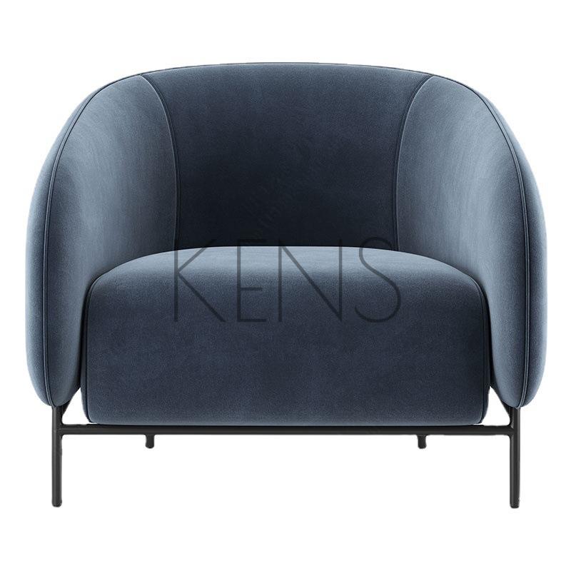 【KENS】沙發 沙發椅 意式極簡單人沙發椅北歐網紅小戶型會客休閑椅輕奢設計客廳接待椅