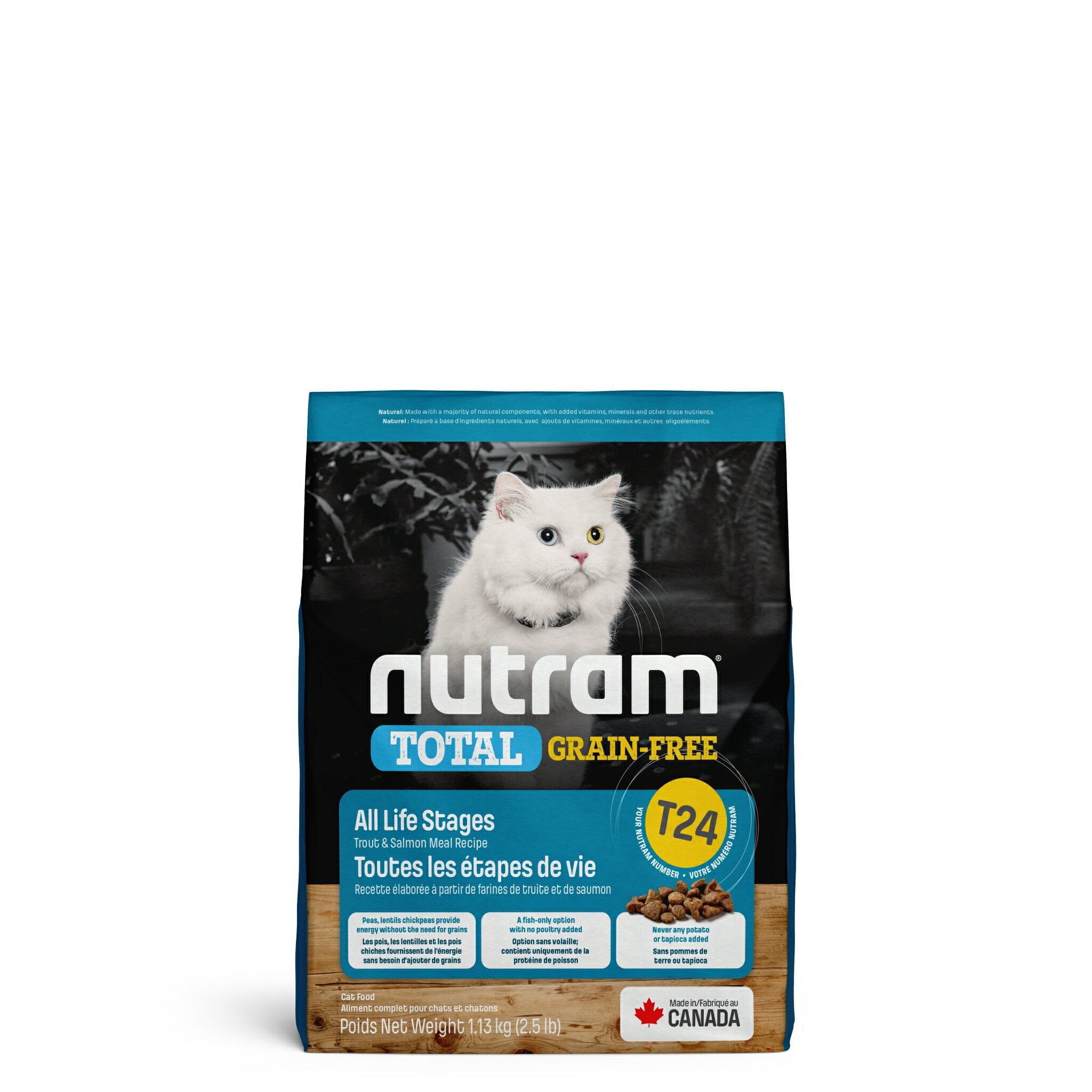 Nutram紐頓 - T24無穀挑嘴全齡貓(鮭魚+鱒魚) 1.13Kg