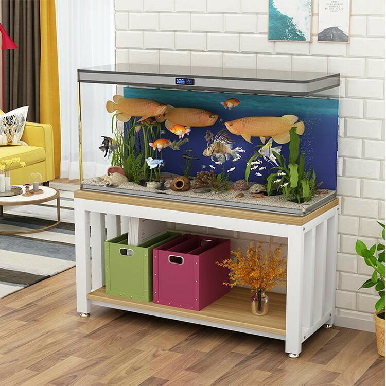 魚缸柜簡易底柜底座小型清倉客廳放魚缸的架子鋼木防水家用魚缸架