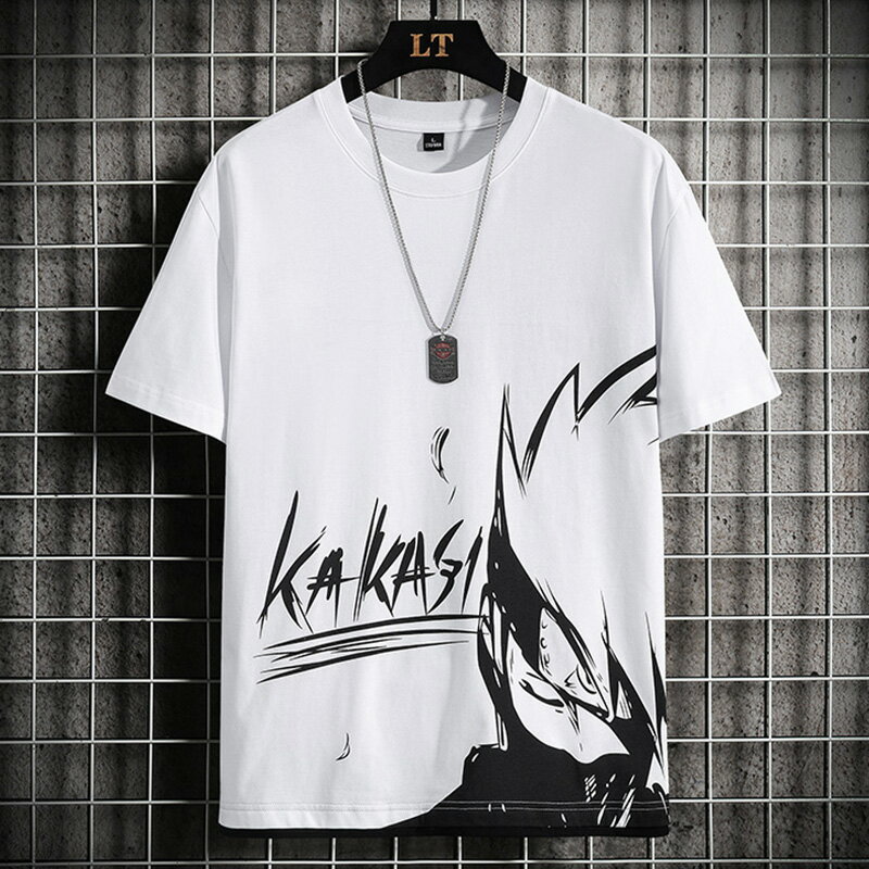 夏季火影忍者短袖t恤男初中高中學生大童韓版潮流夏裝青少年半袖 1