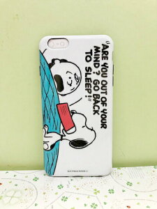 【震撼精品百貨】史奴比Peanuts Snoopy SNOOPY IPHONE 6 PLUS 手機殼-白#76762 震撼日式精品百貨