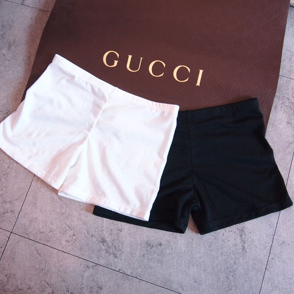 安全褲 純棉 素面 彈性短褲內搭褲 黑白Anna S. 1