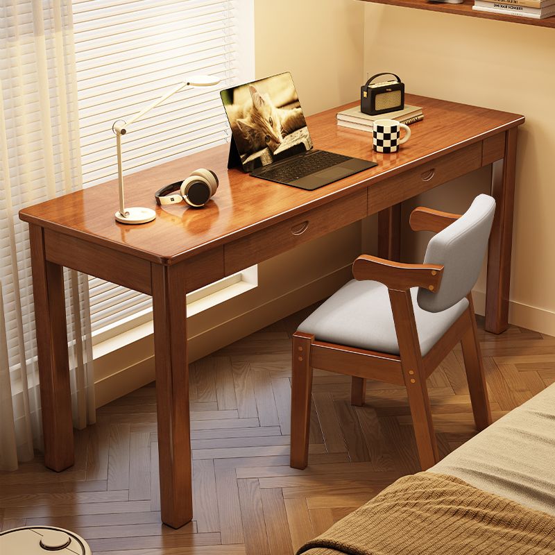 【限時優惠】實木窄書桌寬40/45cm家用辦公桌電腦桌臥室學習桌小戶型寫字桌子