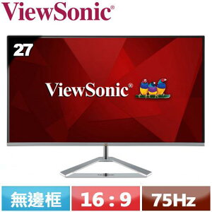 【最高22%回饋 5000點】 ViewSonic優派 27型 時尚無邊框IPS螢幕 VX2776-SH