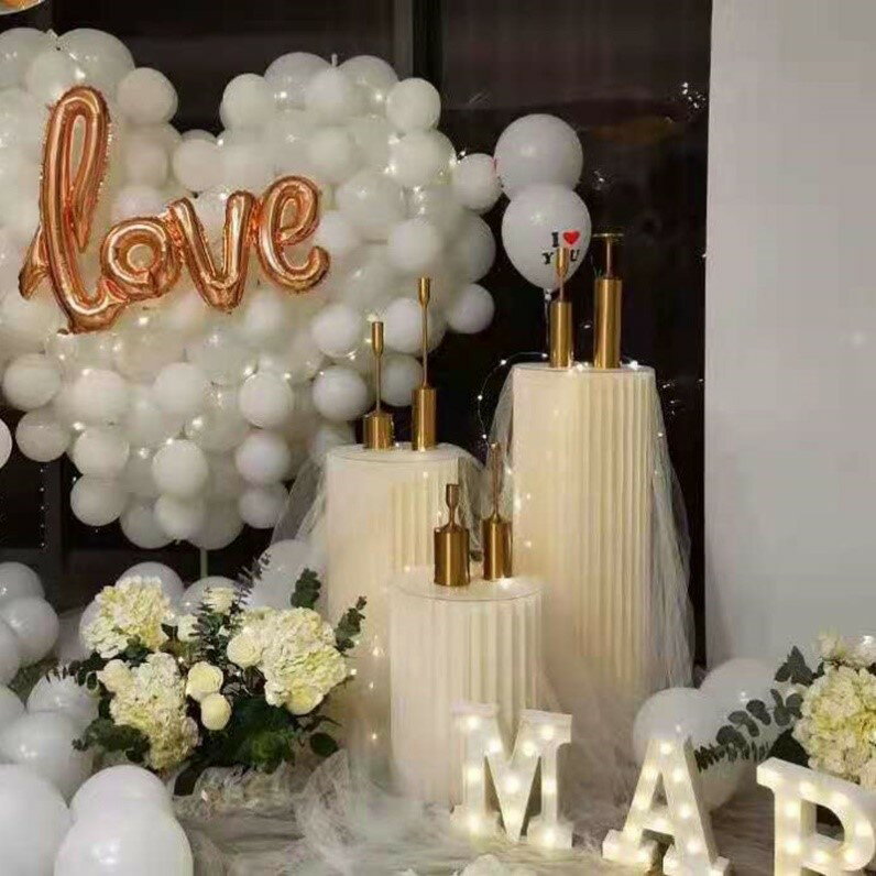 婚慶羅馬柱折紙路引折疊圓柱甜品臺擺件婚禮迎賓區櫥窗展臺架裝飾