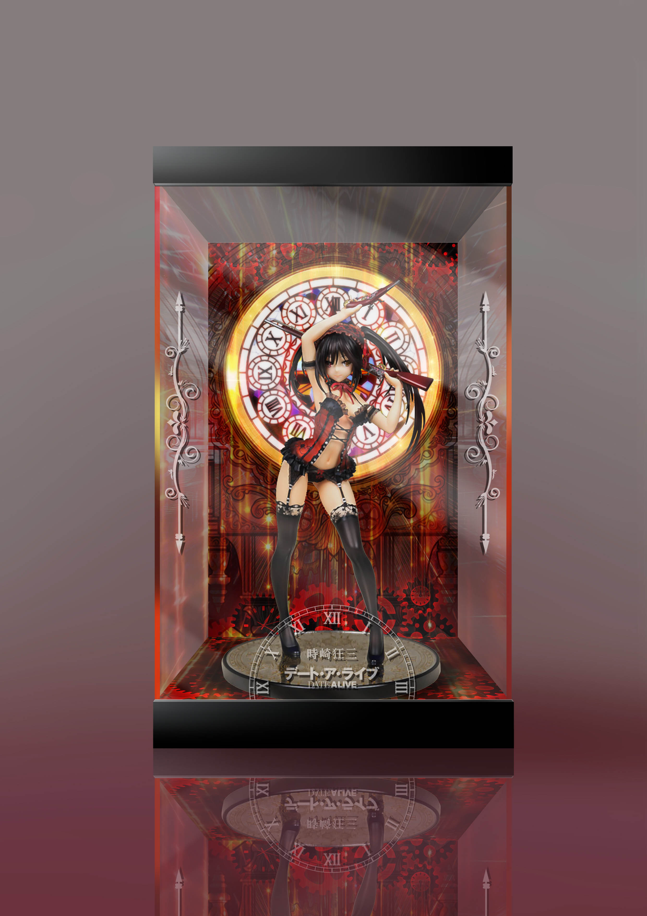 【移不動】Alphamax 約會大作戰 時崎狂三 狂三 內衣 手辦展示盒