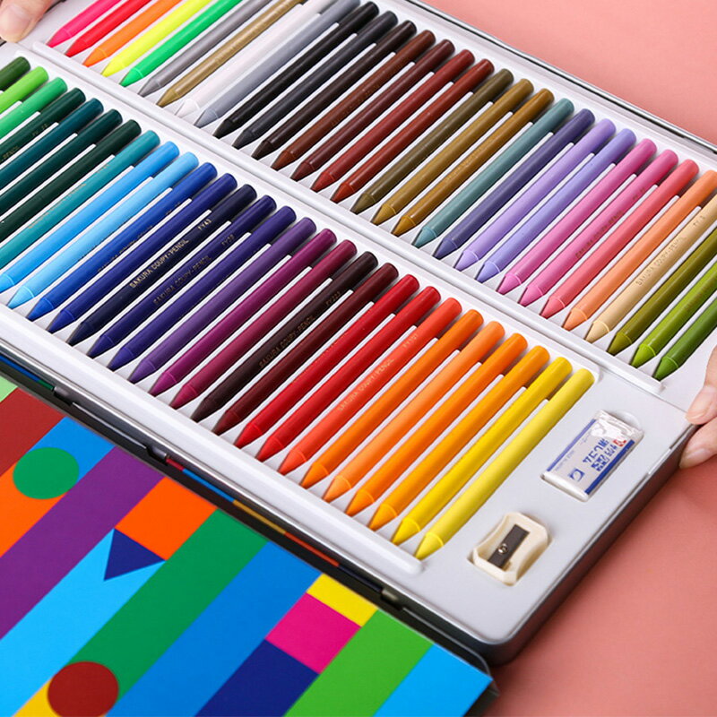 塑料蠟筆24色套裝油畫棒專業級不臟手嬰幼兒園焟筆兒童畫畫可水洗寶寶小學生彩色涂鴉填色臘筆